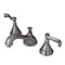 Kingston Brass KS5568FL 8" Widespread Bathroom Faucet, Brushed Nickel KS5568FL - alternate 1